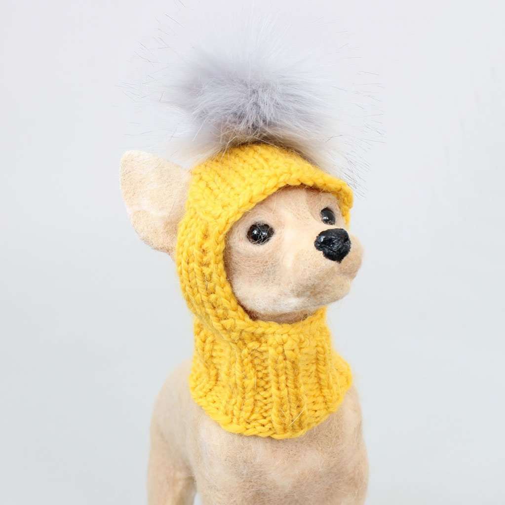 Шапка для собак Капор с открытыми ушами Puffy Snow