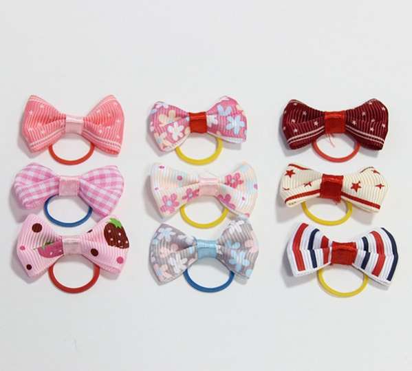 Бантик для собак плоский