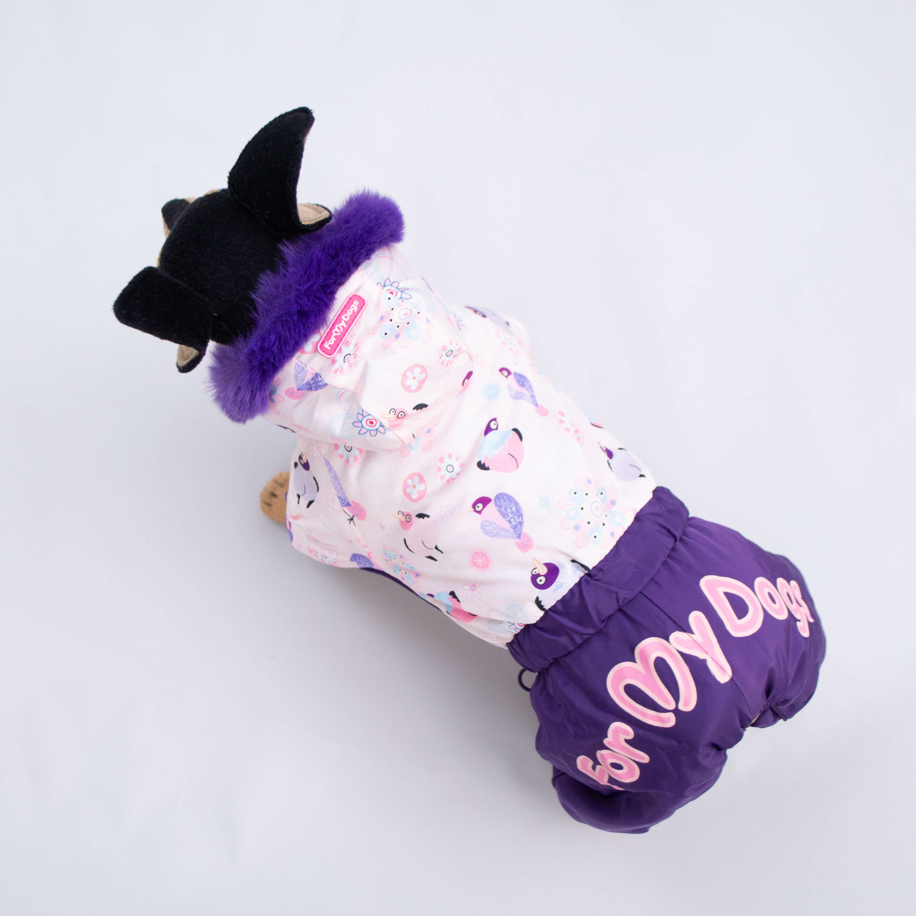 Зимний комбинезон для собак ForMyDogs Птички