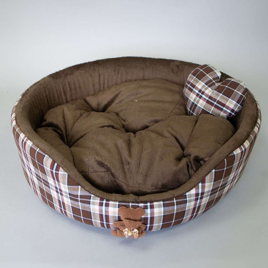 [Лежак] Лежанка для собак Puffy Браун