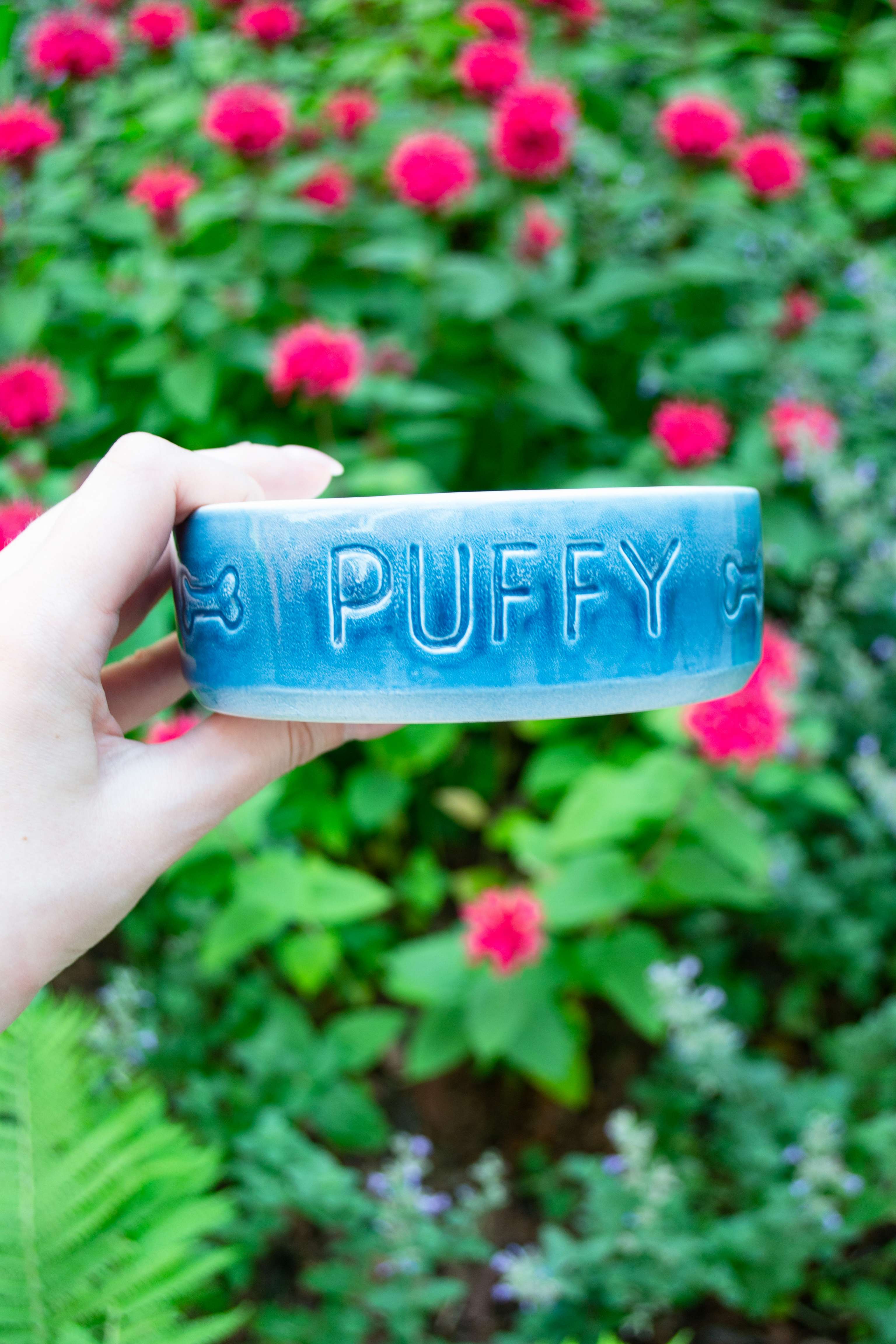 Миска для собак фарфоровая для собак Puffy Арт