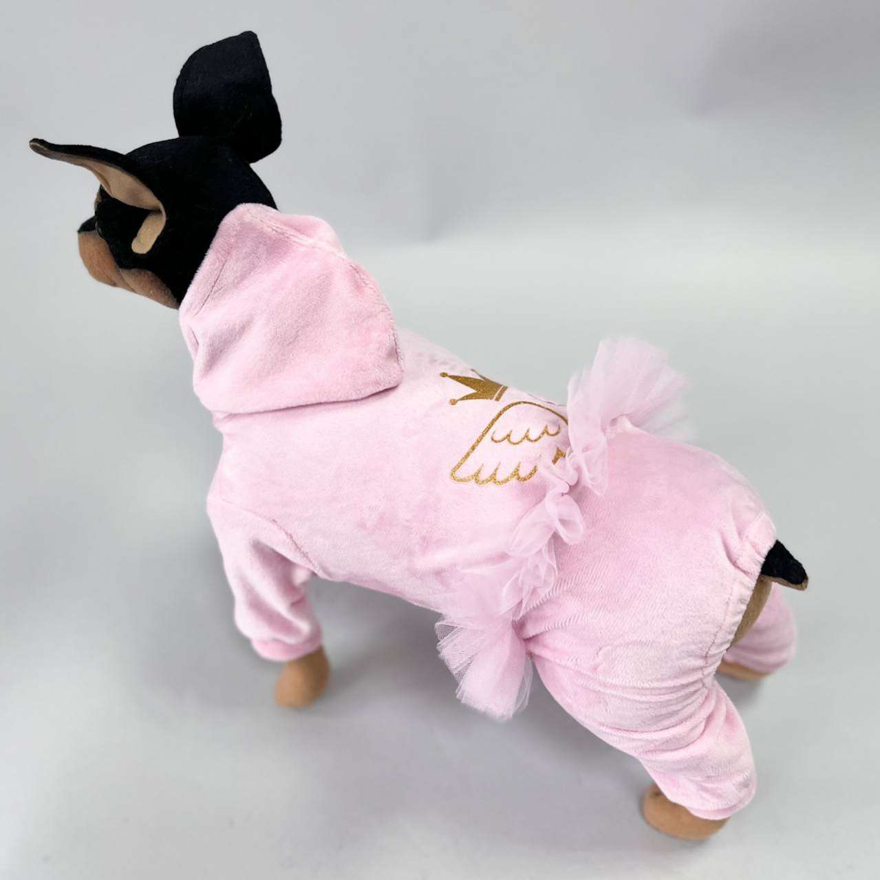 Костюм для собак велюровый Puffy Маленький ангел с юбкой