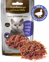 Деревенские лакомства для кошек Соломка утиная
