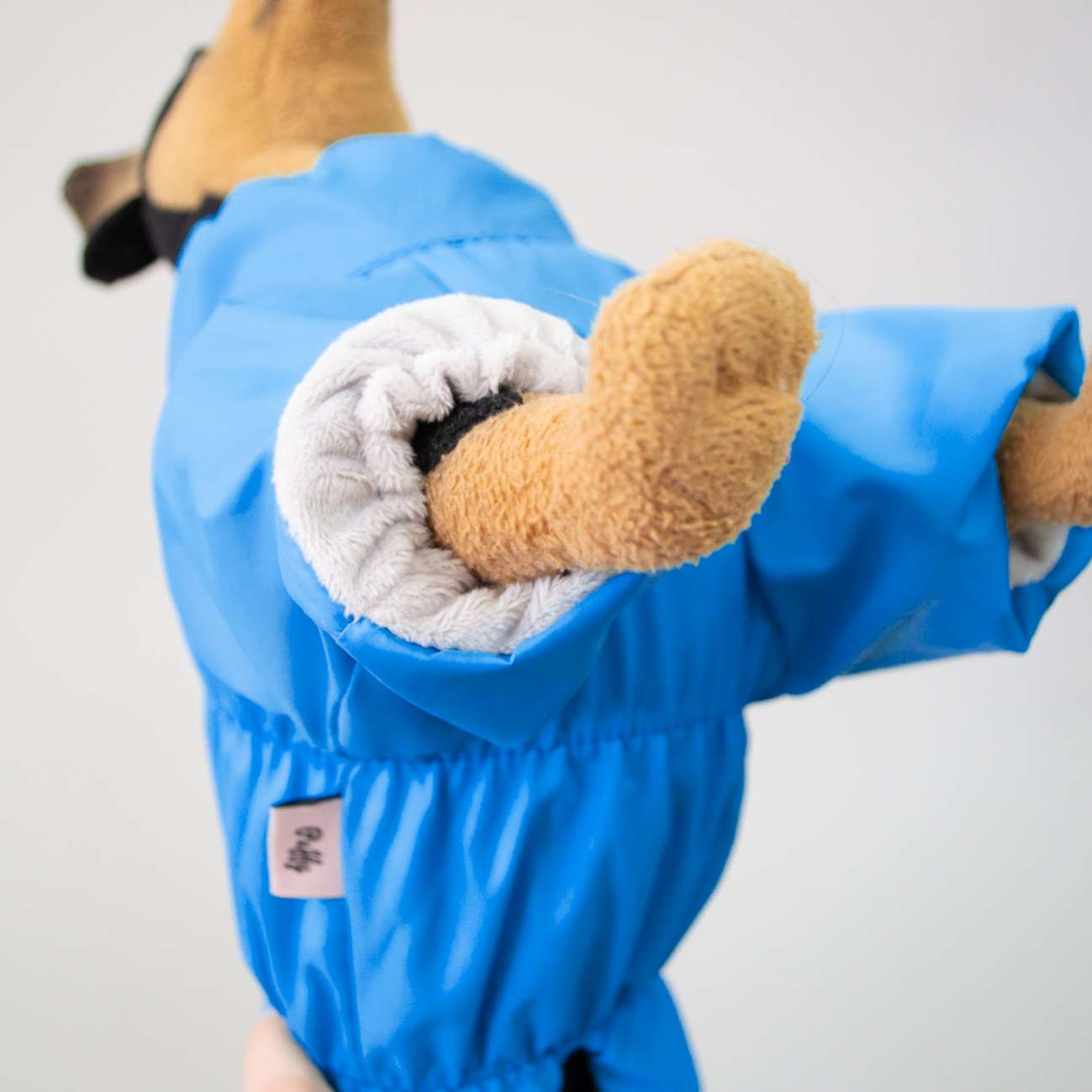 Дождевик для собаки утепленный Puffy Лион голубой