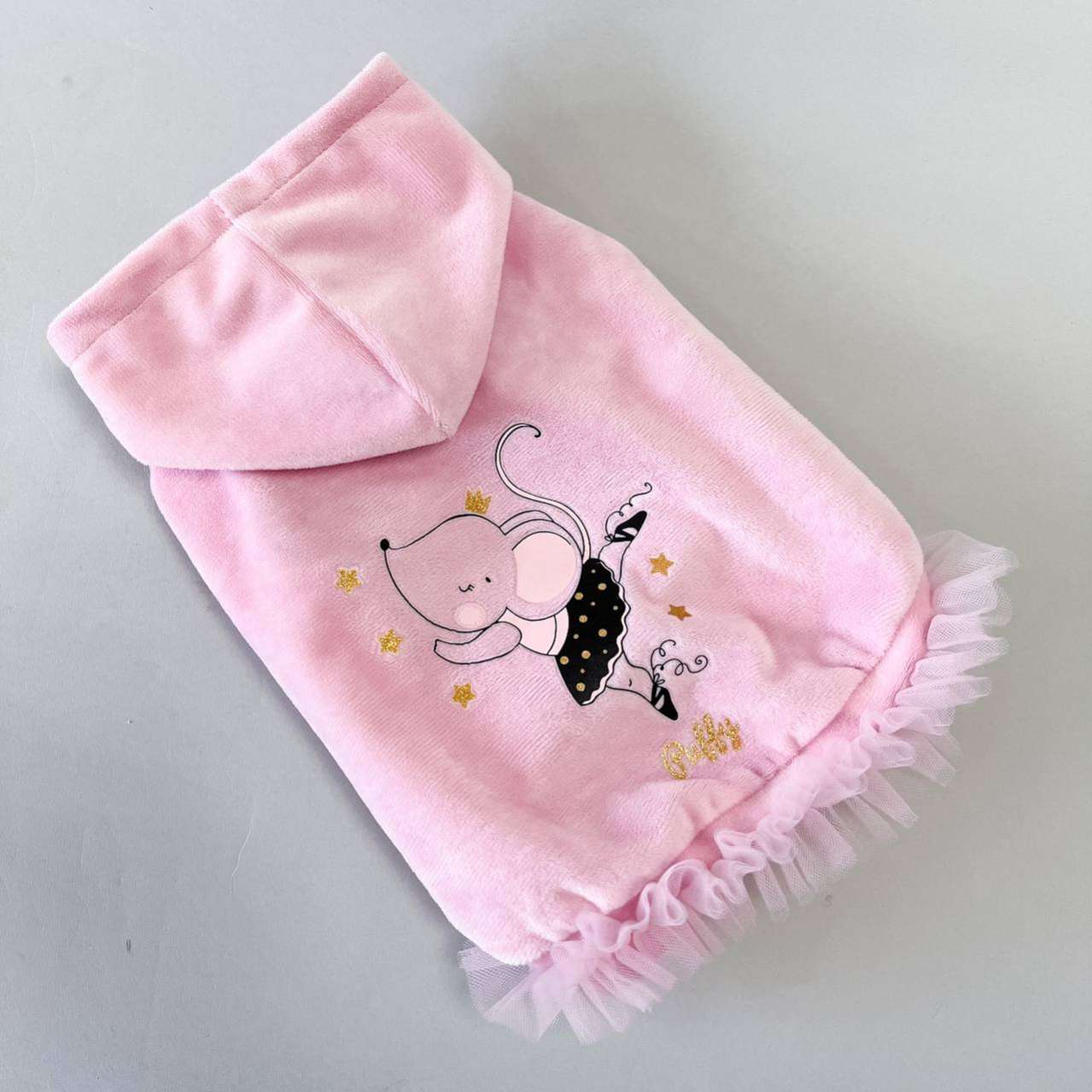 Толстовка для собаки велюровая Puffy Тутси