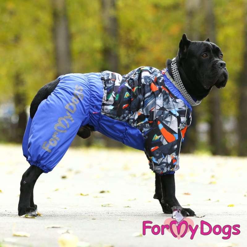 Зимний комбинезон для собак средних и крупных пород ForMyDogs Абстракция