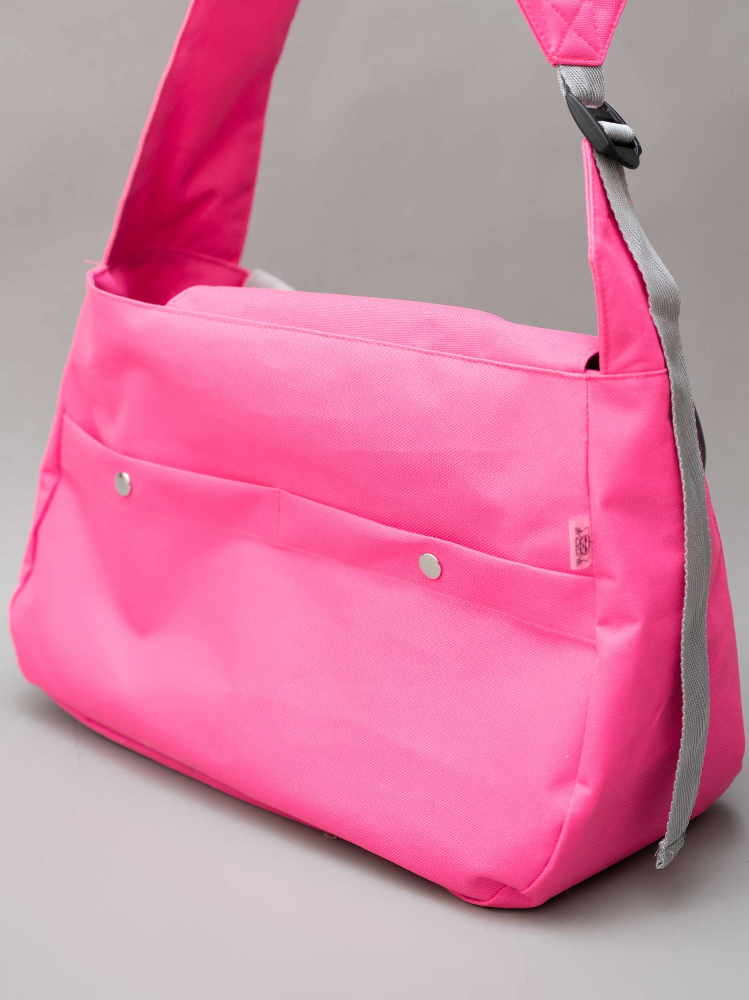 Демисезонная сумка-слинг для собак Puffy Бостон Розовая