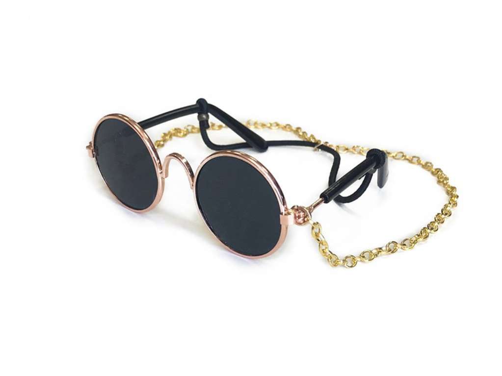 Солнечные очки для собак с цепочкой