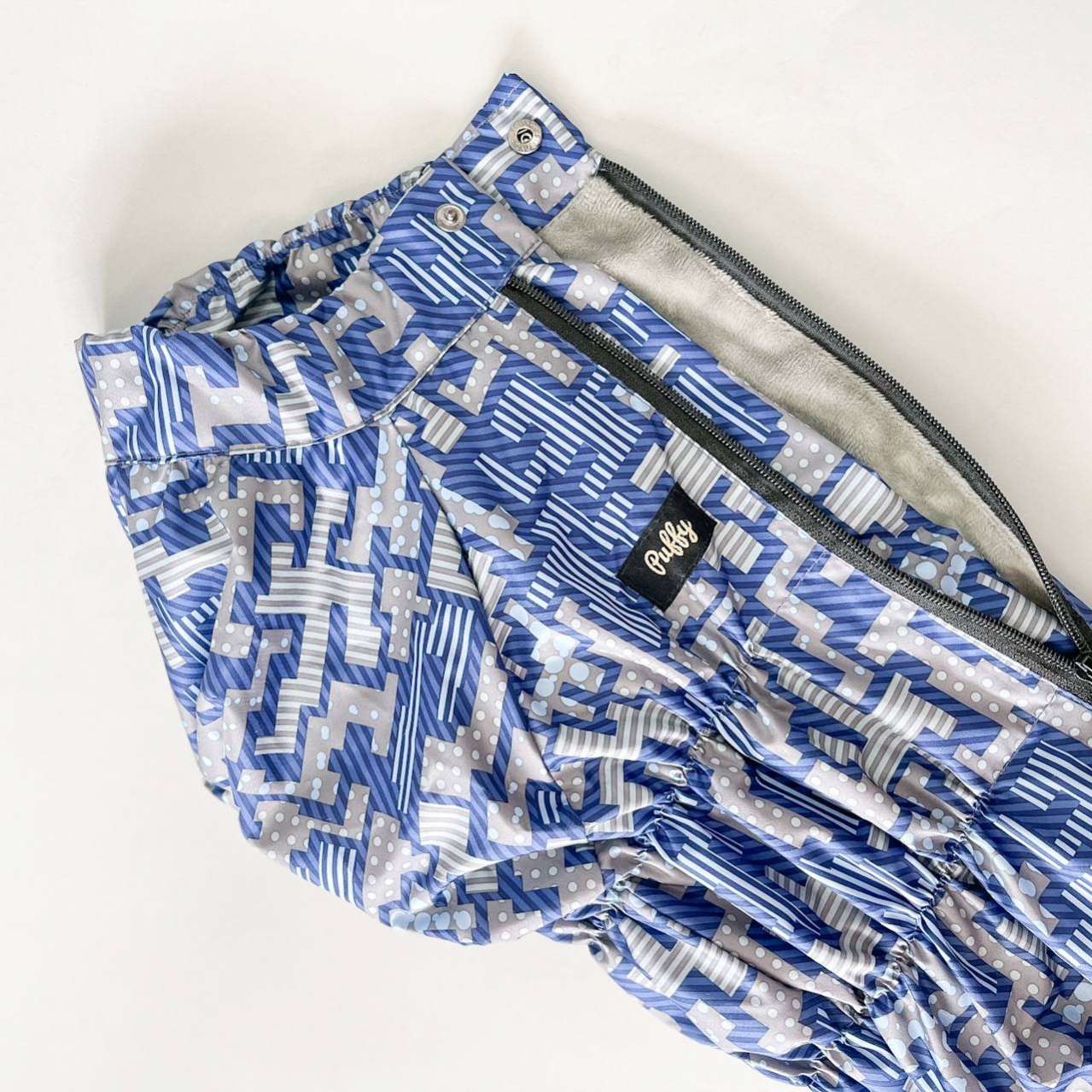 Дождевик для таксы и корги утепленный Puffy Графика