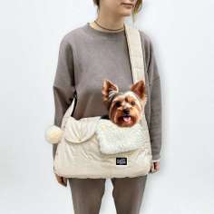 Сумка-слинг для собак Puffy Прогулка ваниль