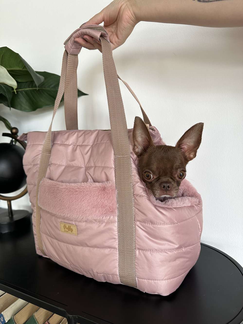 Сумка для собак Puffy Дакота пудровая