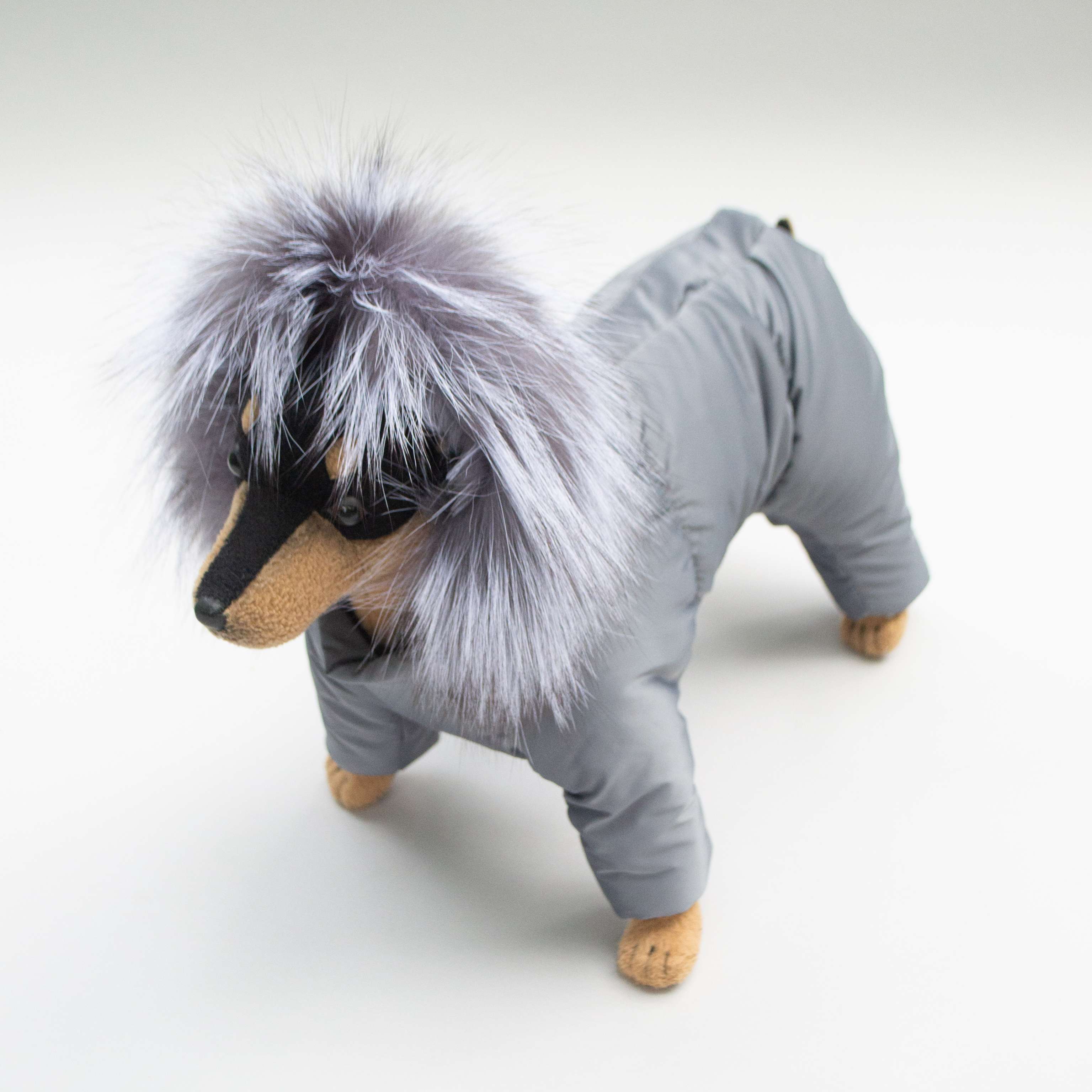 Зимний комбинезон для собак Северное сияние Сталь