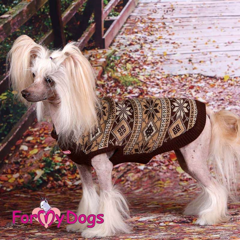 Свитер для собак ForMyDogs Cover Коричневый