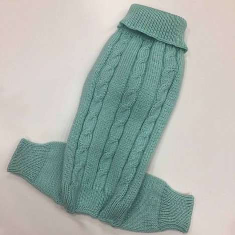 Вязаный костюм для собак PA Косички