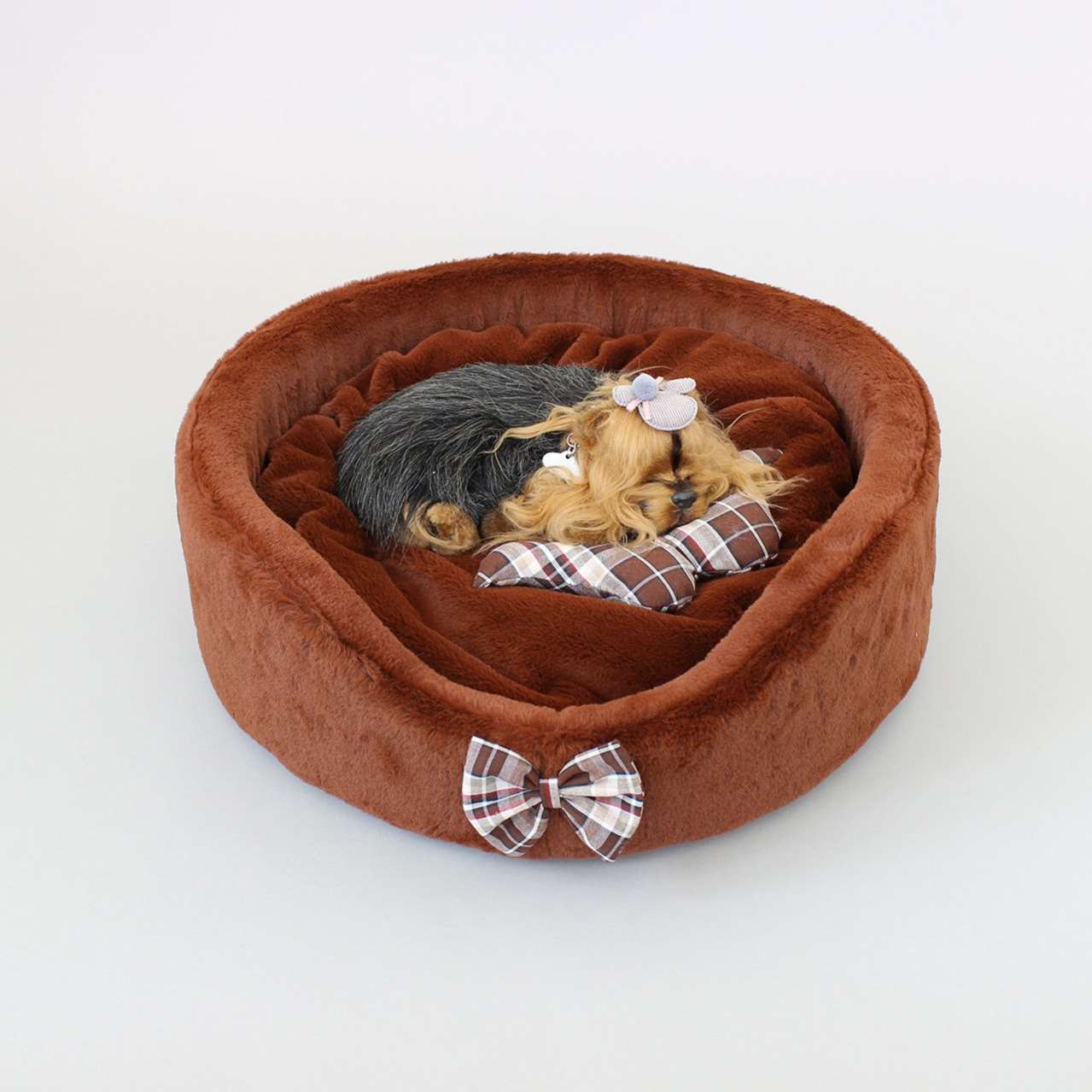 [Лежак] Лежанка для собак Puffy Каштан