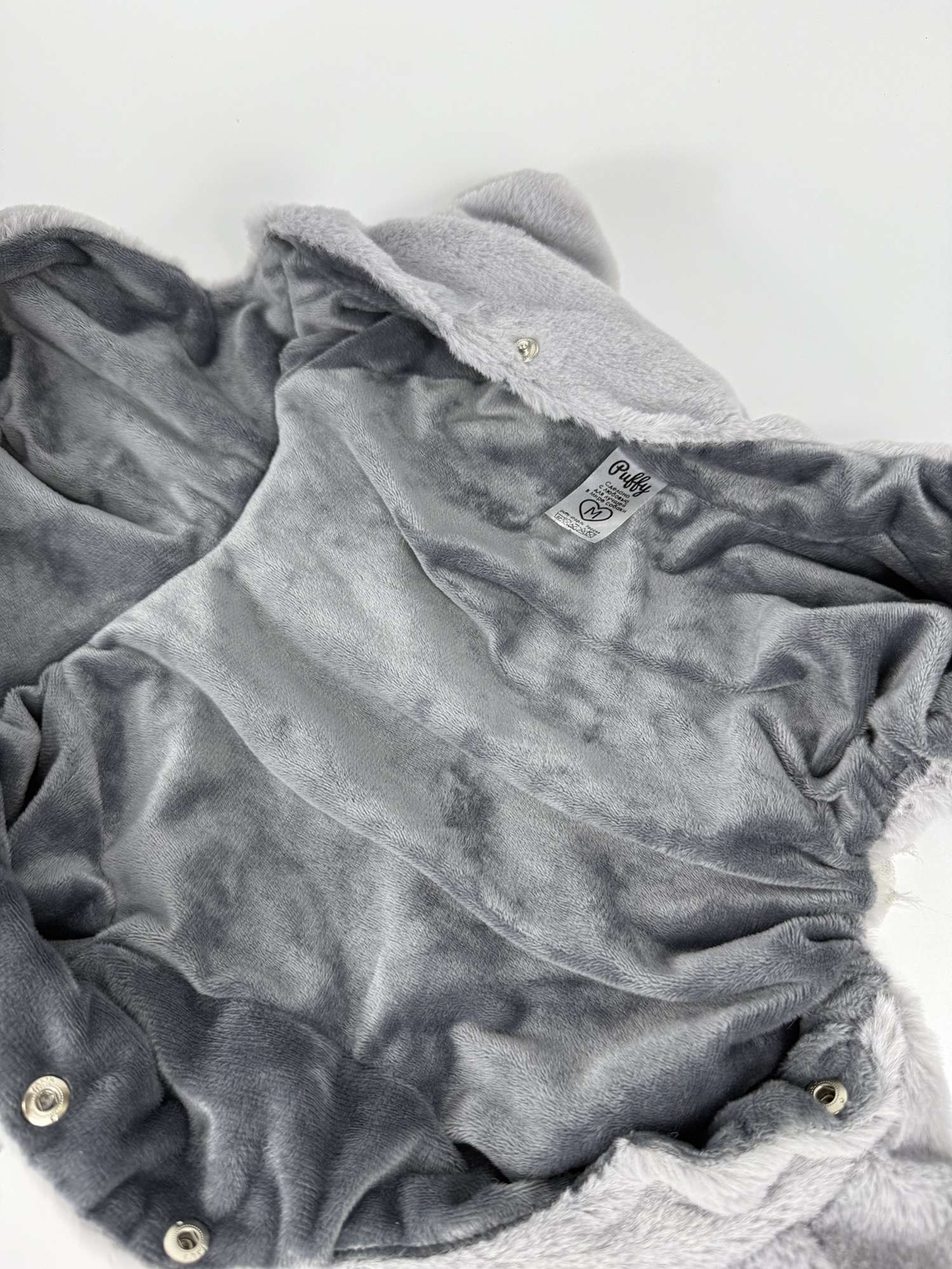 Комбинезон-шубка Puffy Зайка серый