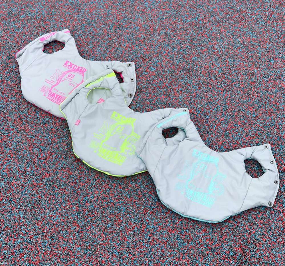 Комплект костюм и жилет для собаки Premium Неон