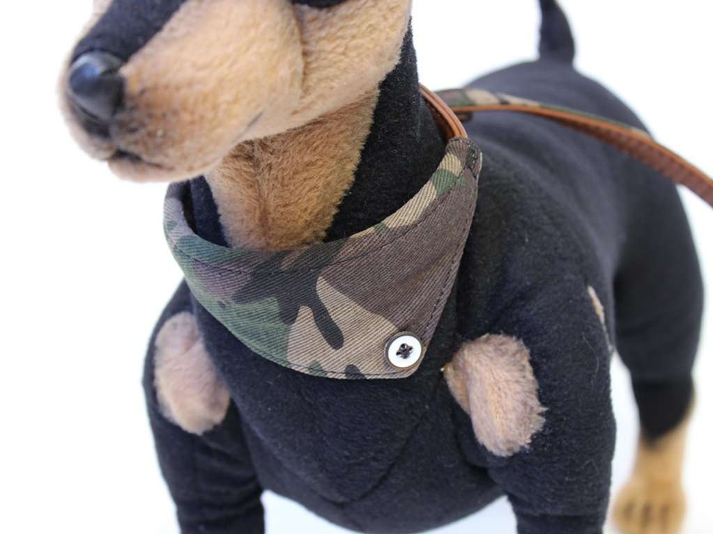 Ошейник и поводок для собаки Милитари