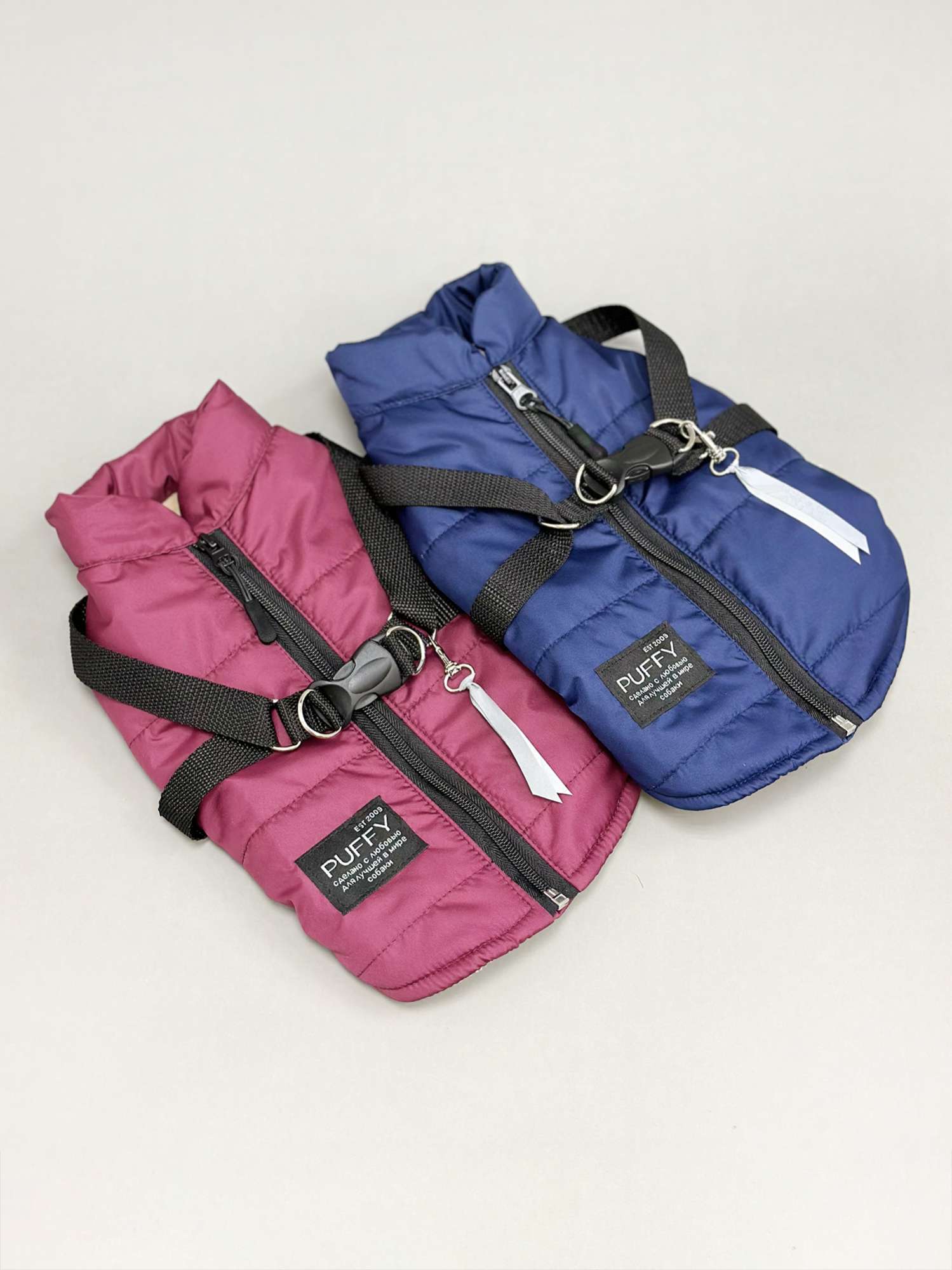 Жилетка для собак Puffy Фикс бордо