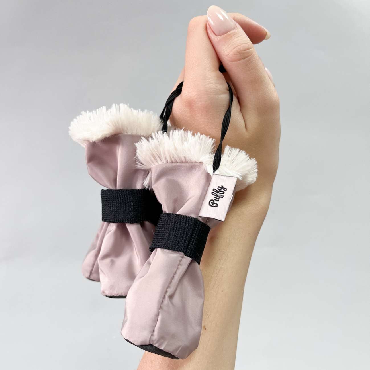 Зимняя обувь для собак Подтяжки Латте