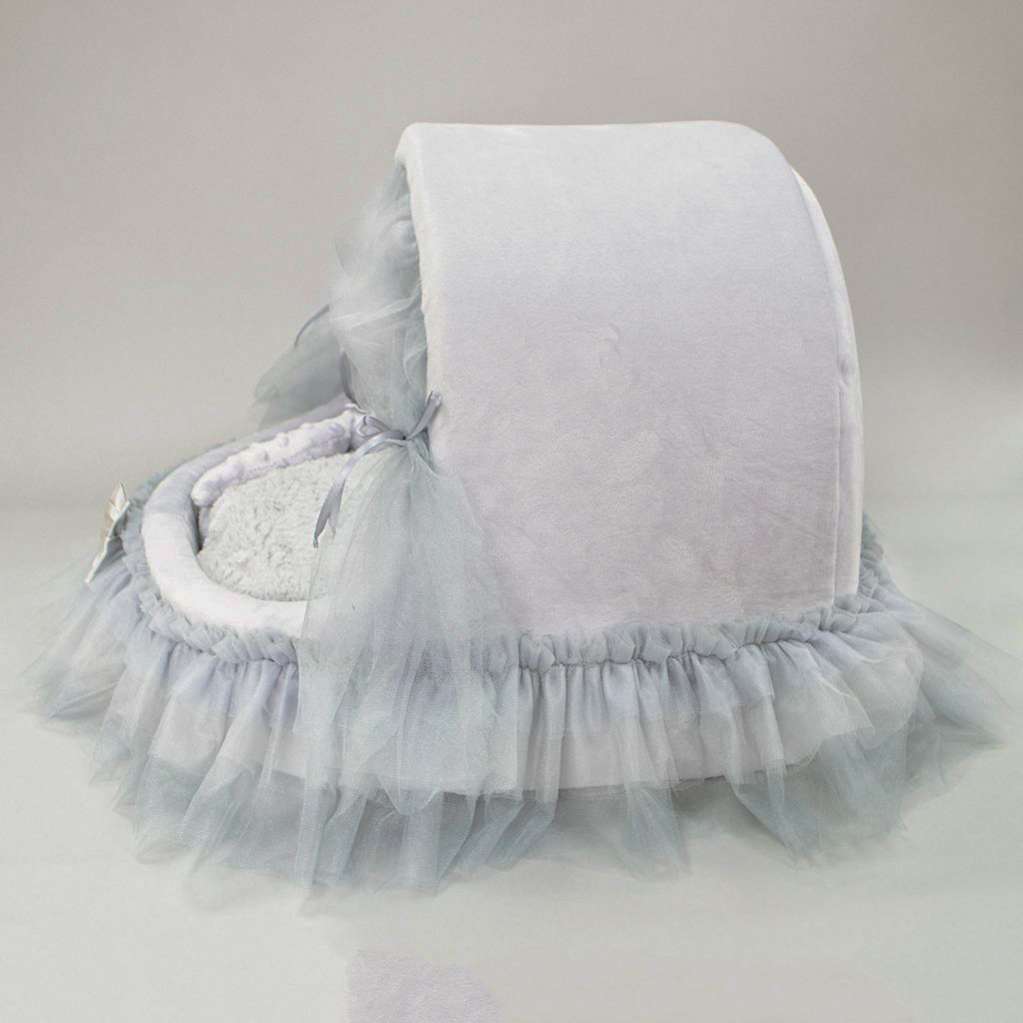 Домик для собаки со шторками Puffy Сильвер