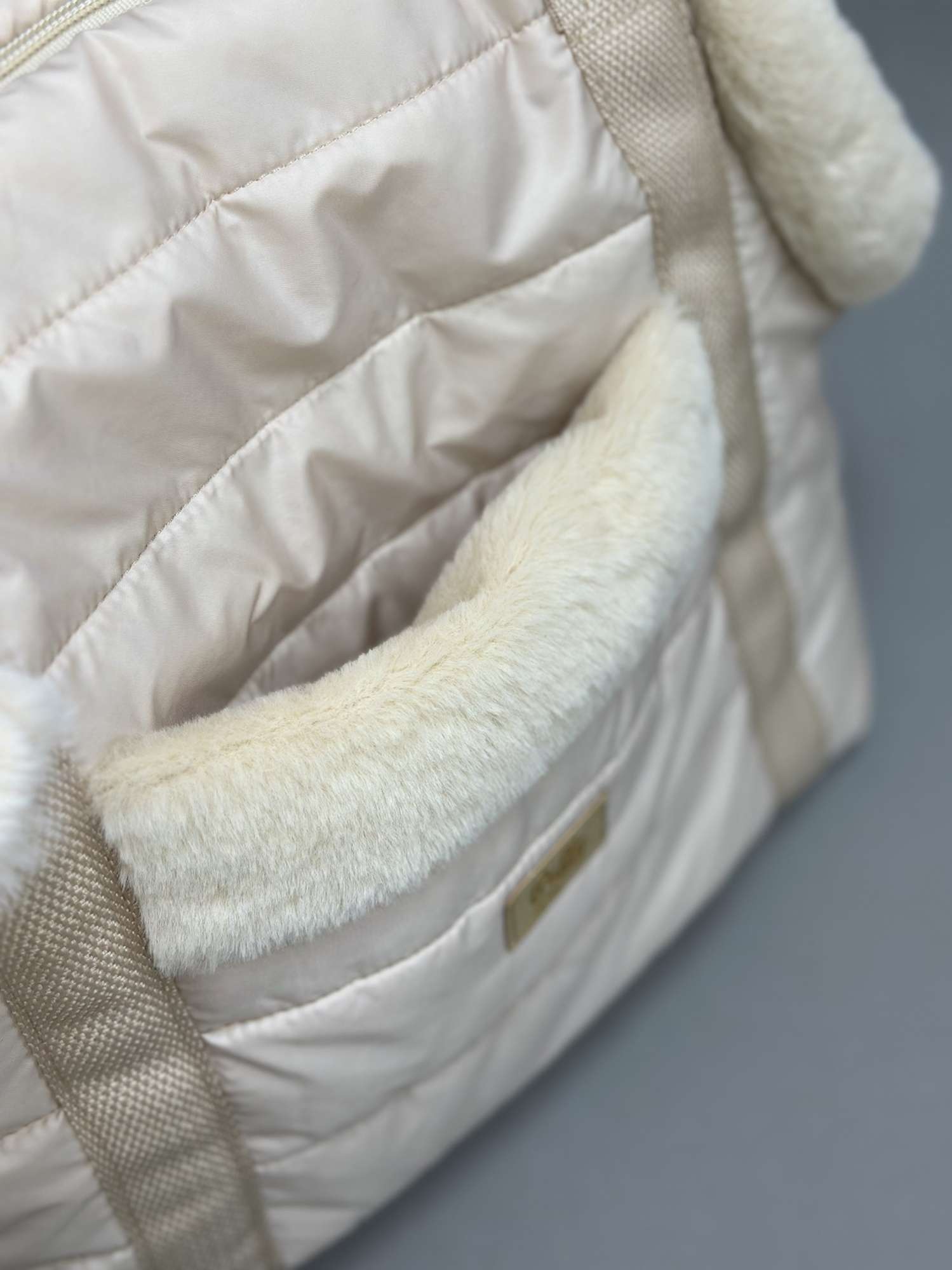 Сумка Puffy Дакота Нью бежевая