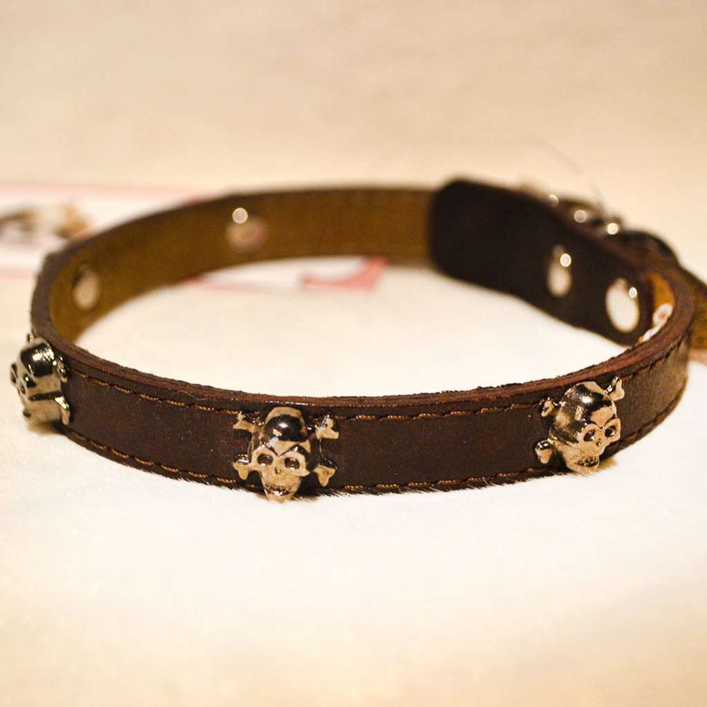 Кожаный ошейник для собак Роджер