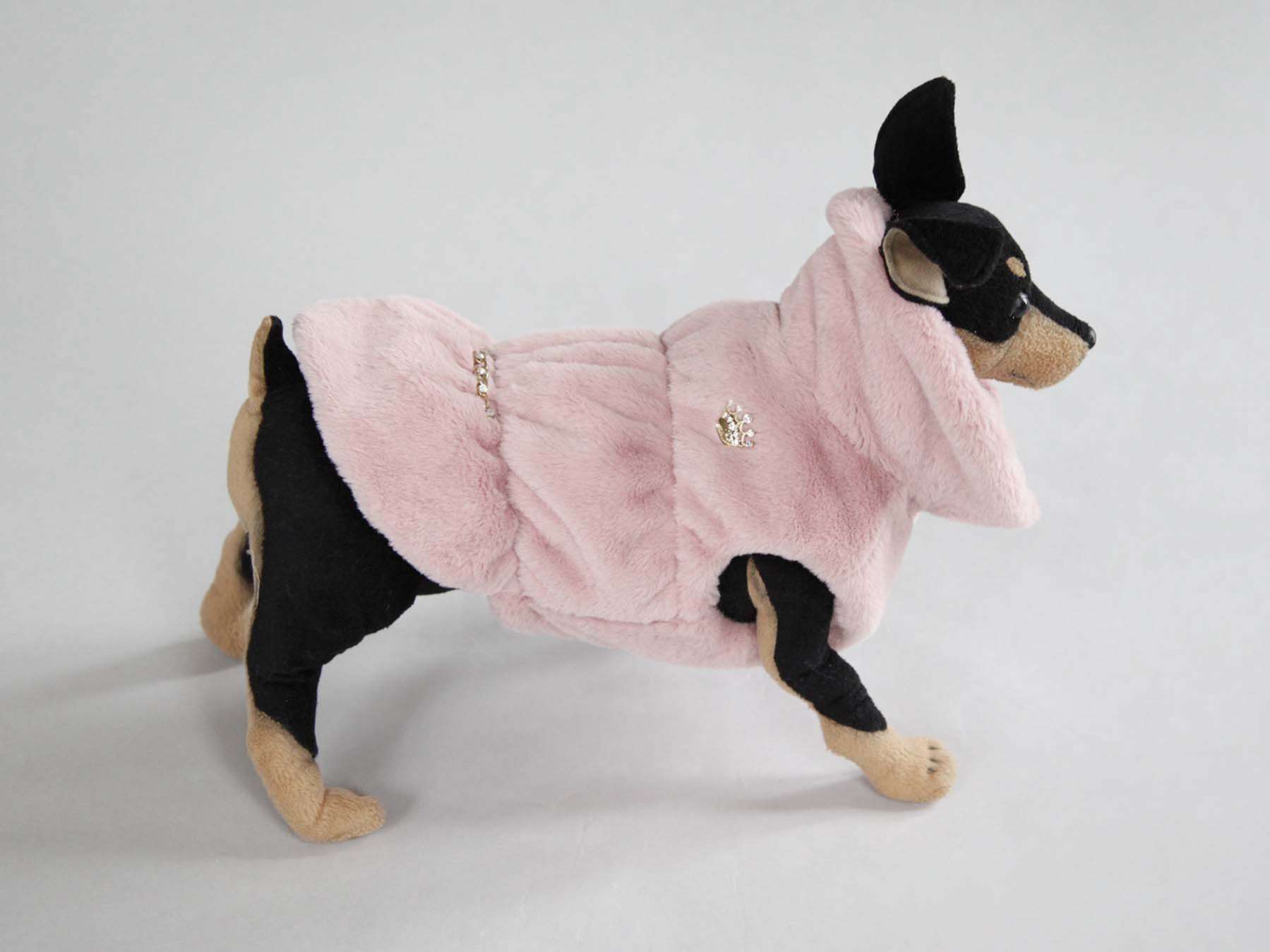 Жилет для собаки меховой Puffy Снегурочка