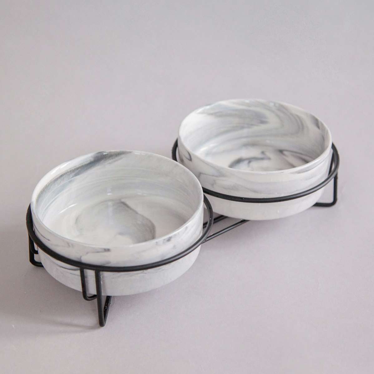 Миска для собак на подставке Pet Мрамор