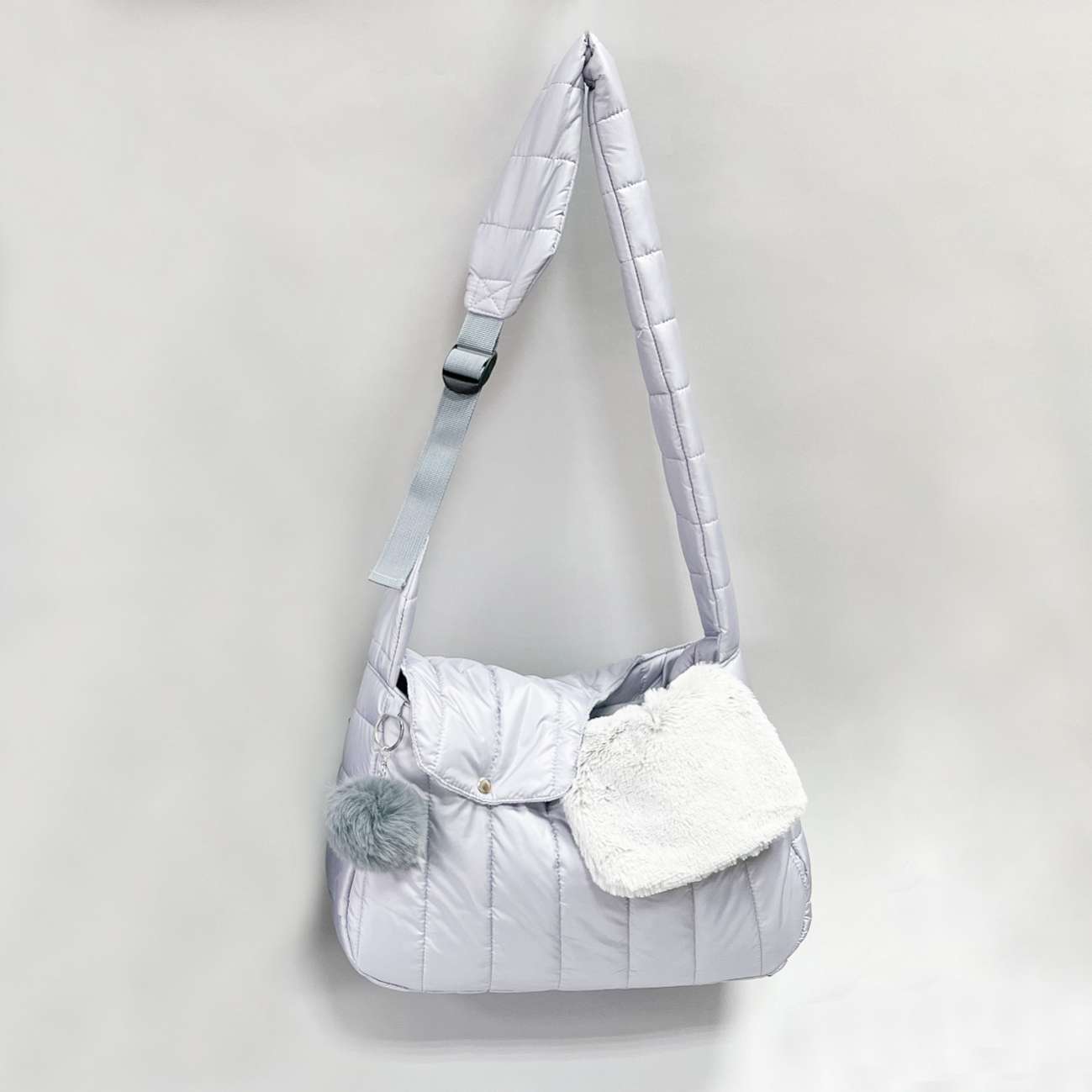 Сумка-слинг Puffy Прогулка серая