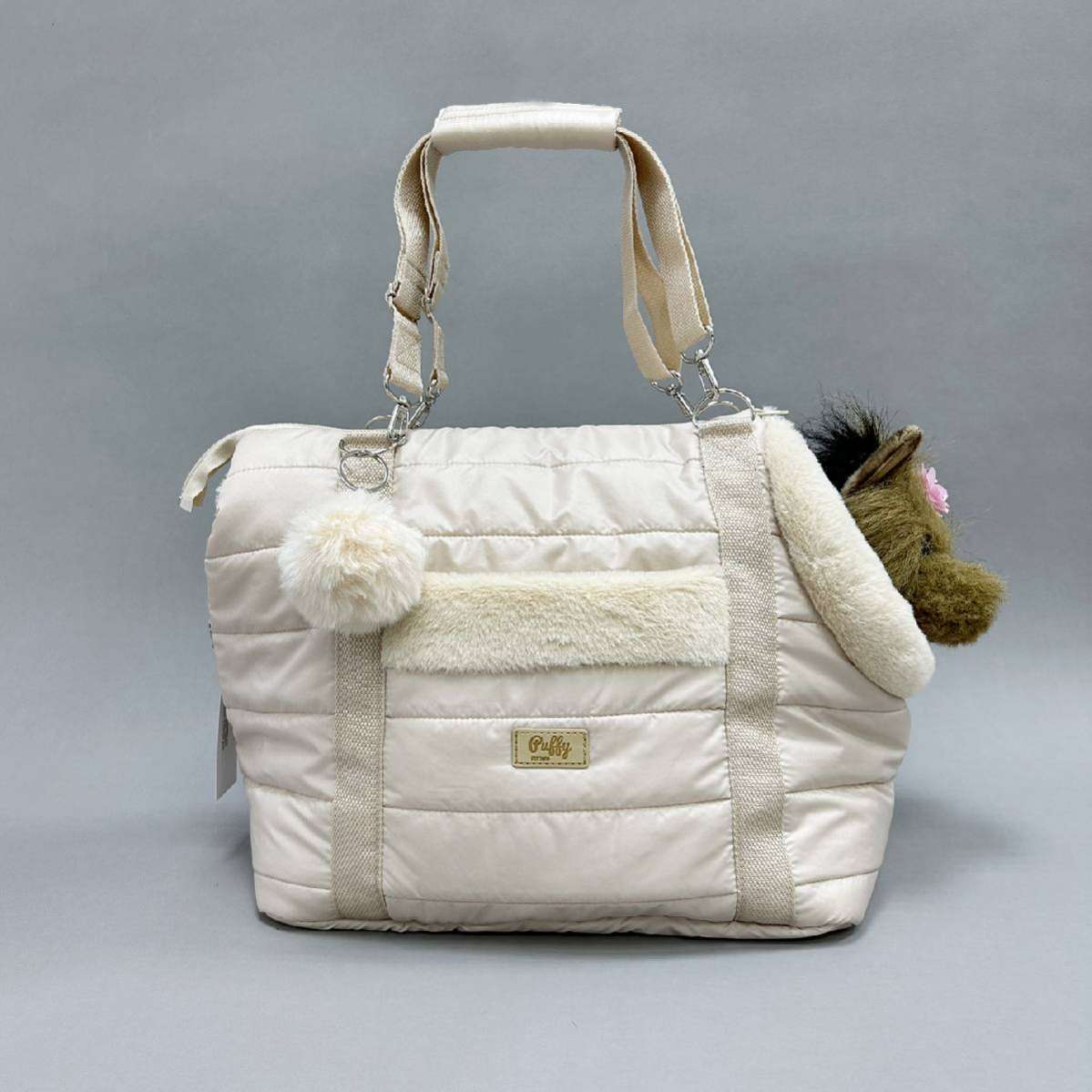 Сумка Puffy Дакота Нью бежевая