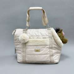 Сумка Puffy Дакота Нью бежевая