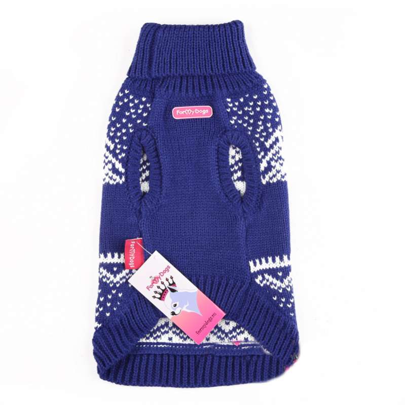 Свитер ForMyDogs Север синий