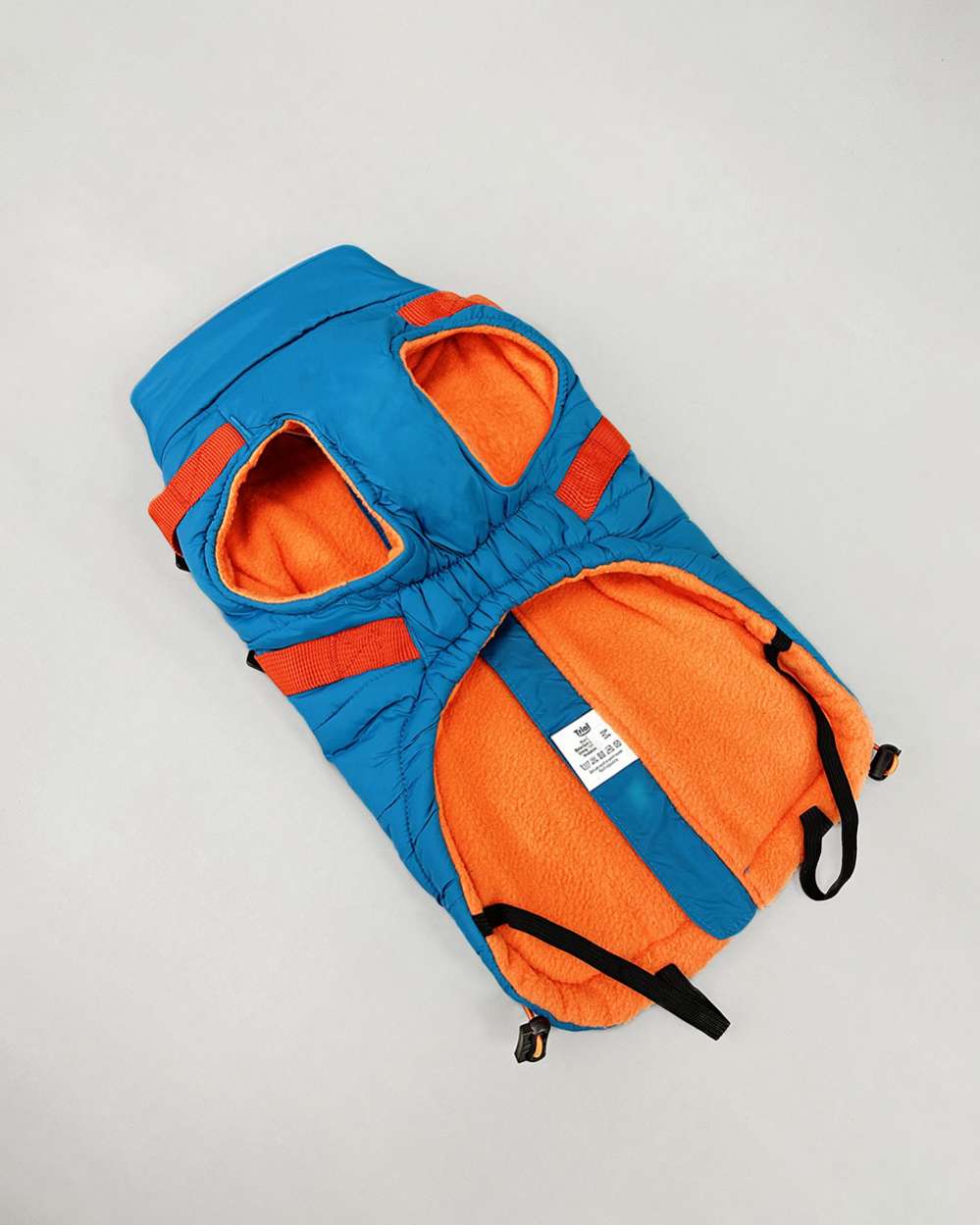 Попона для собак Актив утепленная со шлейкой бирюзовая