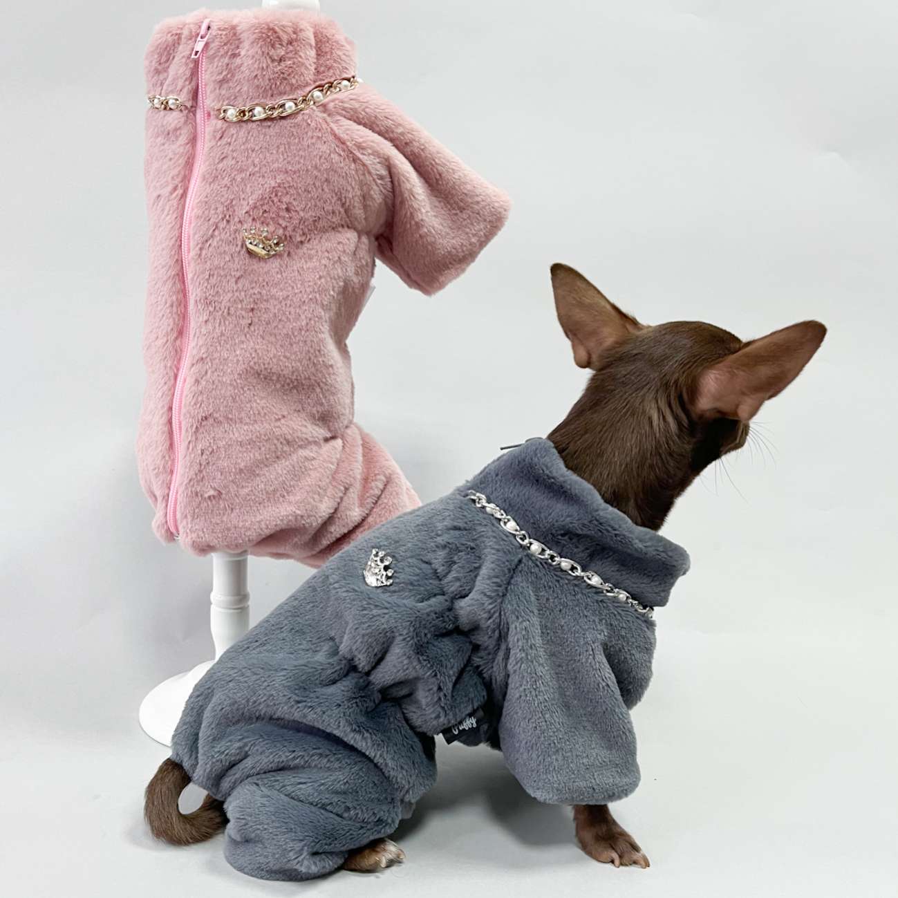 Шуба для собак для собак Puffy Морозка Розовый