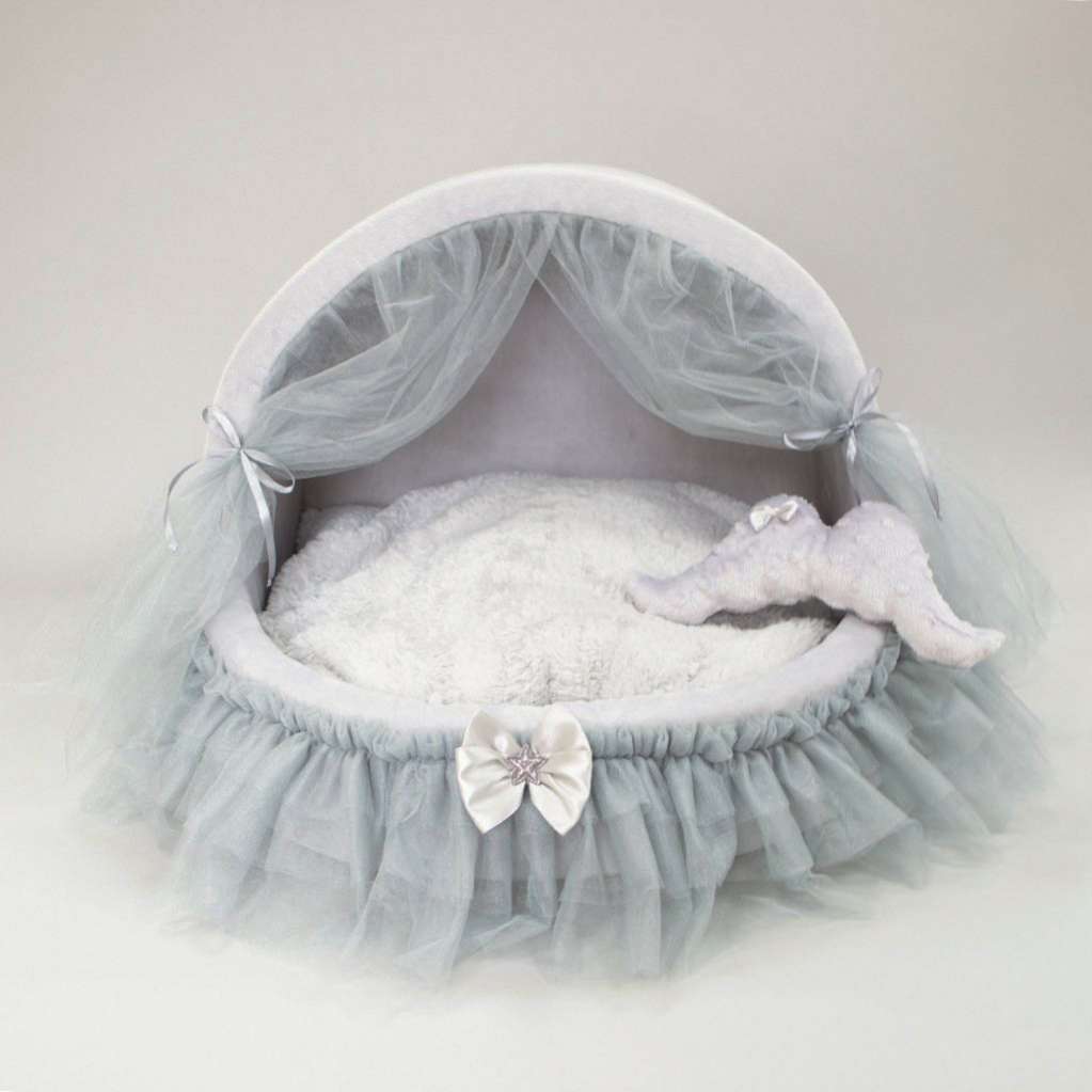 Домик для собаки со шторками Puffy Сильвер