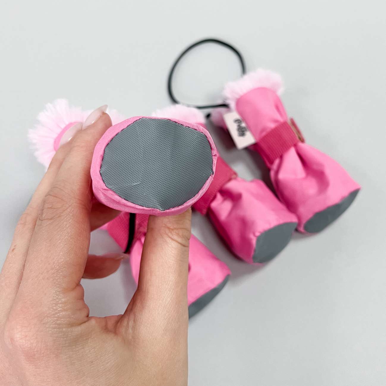 Зимняя обувь для собак Подтяжки Фукси