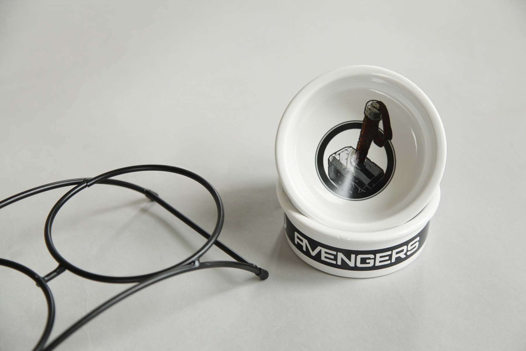 Миска для собак на подставке Мстители