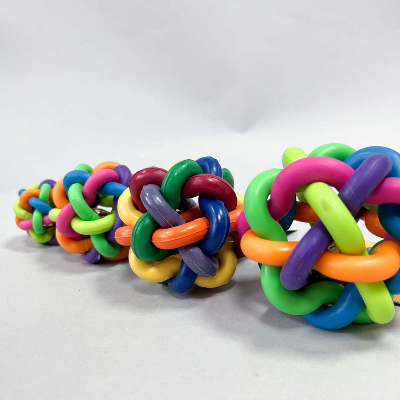 Мяч для собак плетёный резина