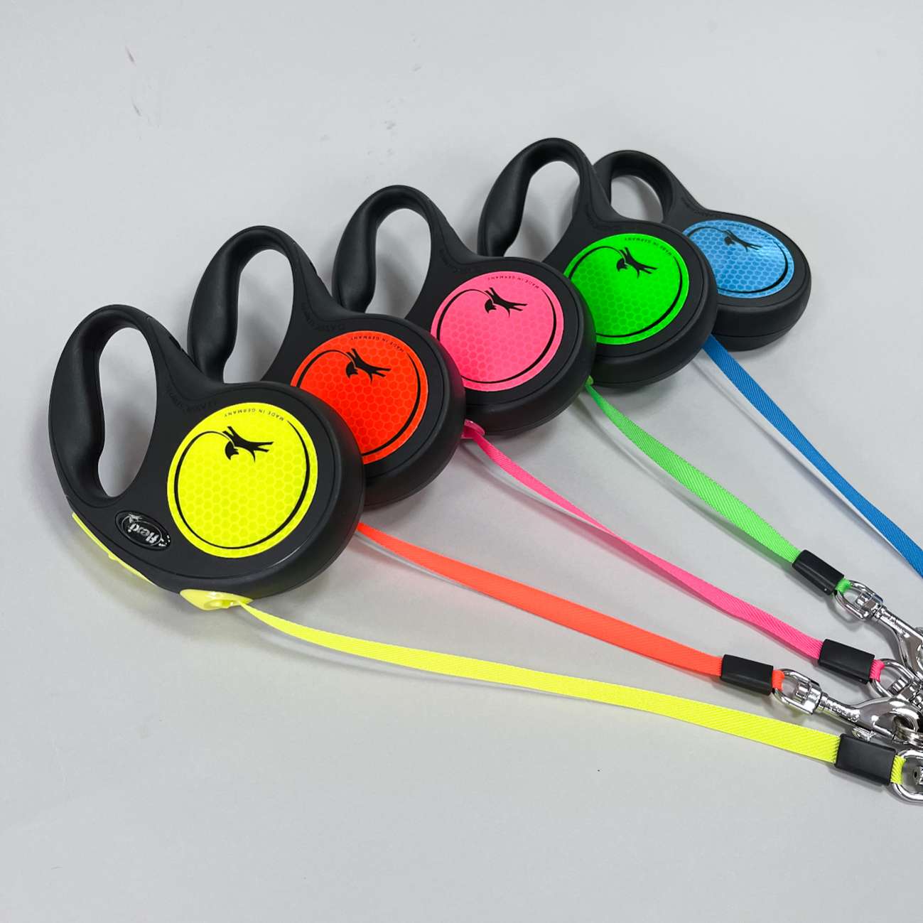 Рулетка для собак на ленте Flexi New Neon