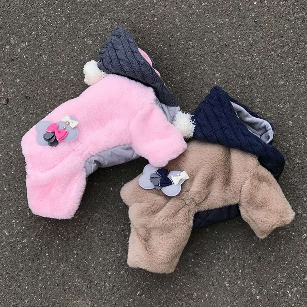 Комбинезон для собак шубка Premium Лепестки