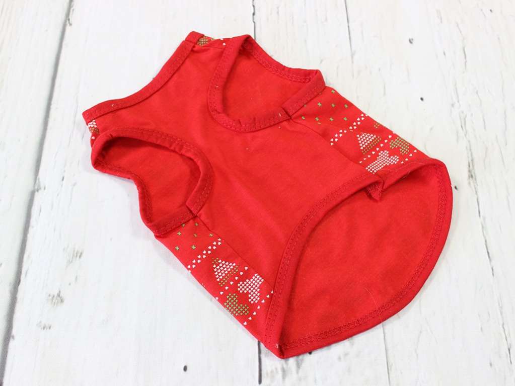 Новогодняя майка для собаки Santa Paws