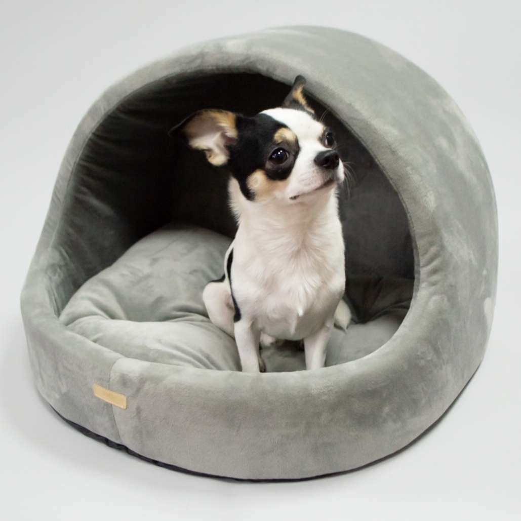 Домик для собаки круглый Puffy Пепел