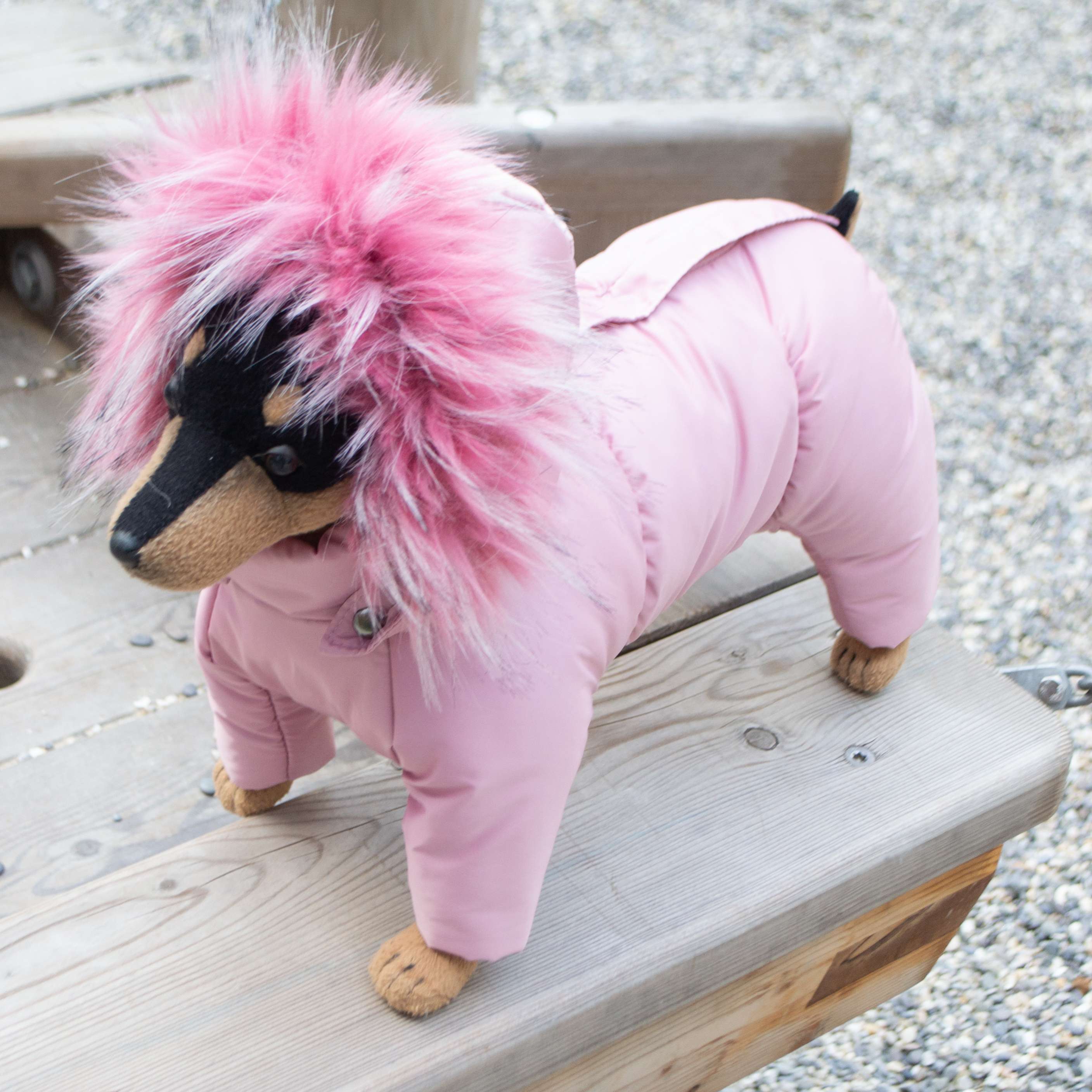 Зимний комбинезон для собак Полярное сияние Клевер на шелке