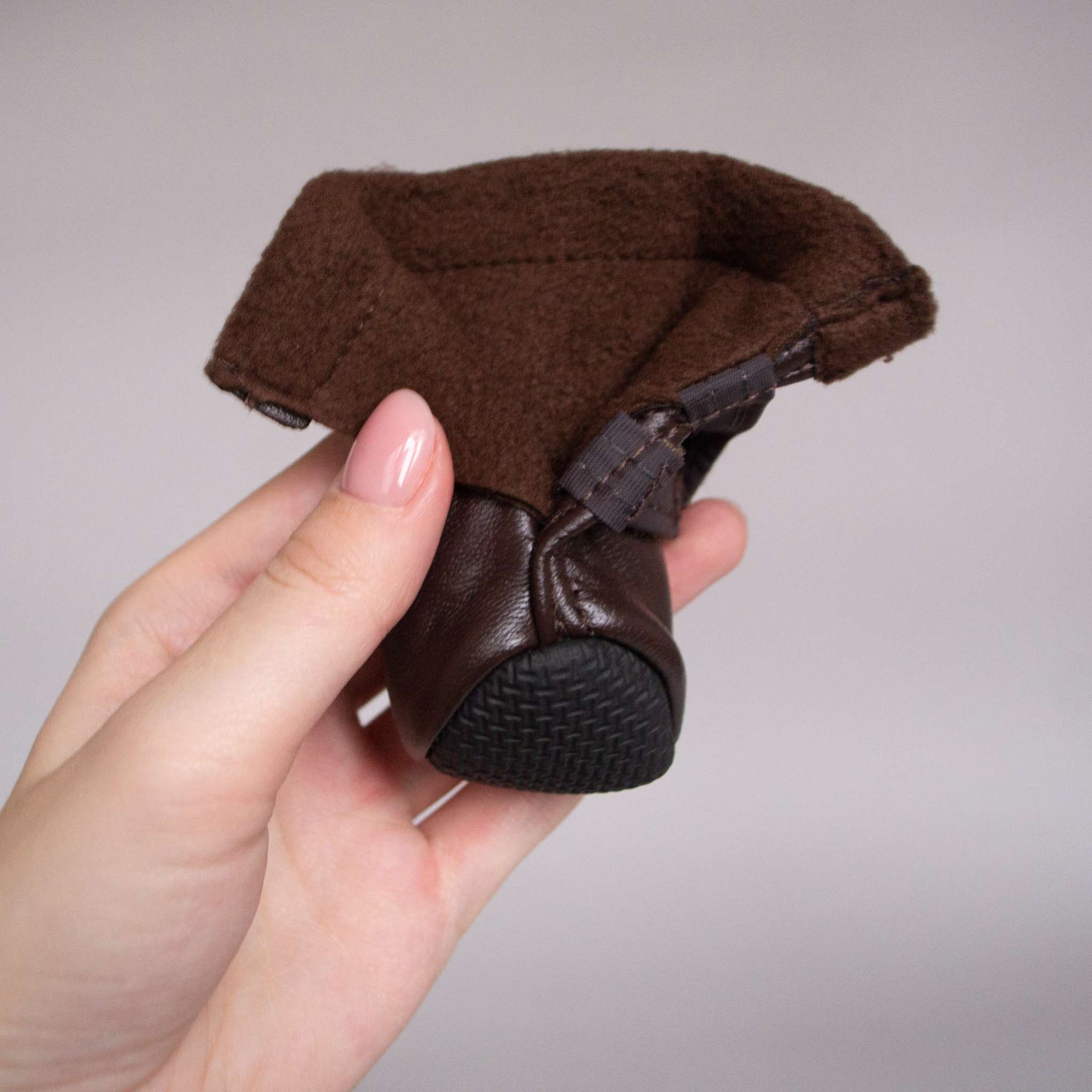 Зимняя обувь для собак ForMyDogs Кожзам Черные