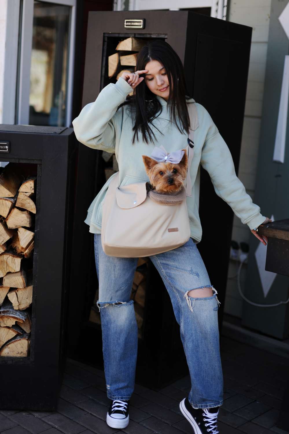 Сумка для собак Слинг Puffy Тауэр с регулятором