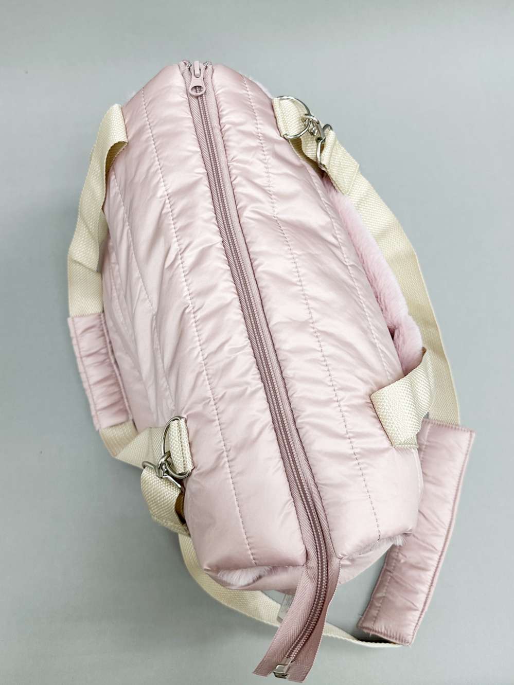 Длинная регулируемая ручка на плечо Дакота пудровая