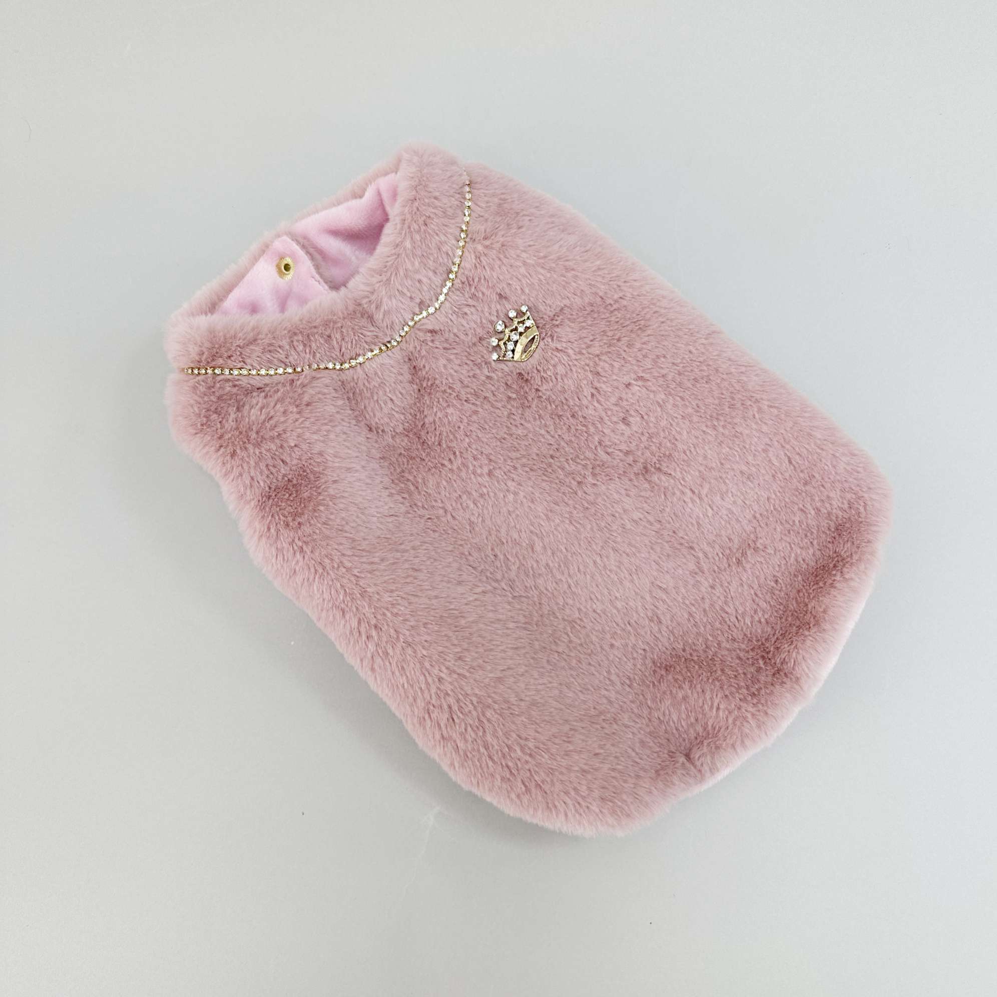 Жилетка для собаки меховая Puffy Морозка розовая 