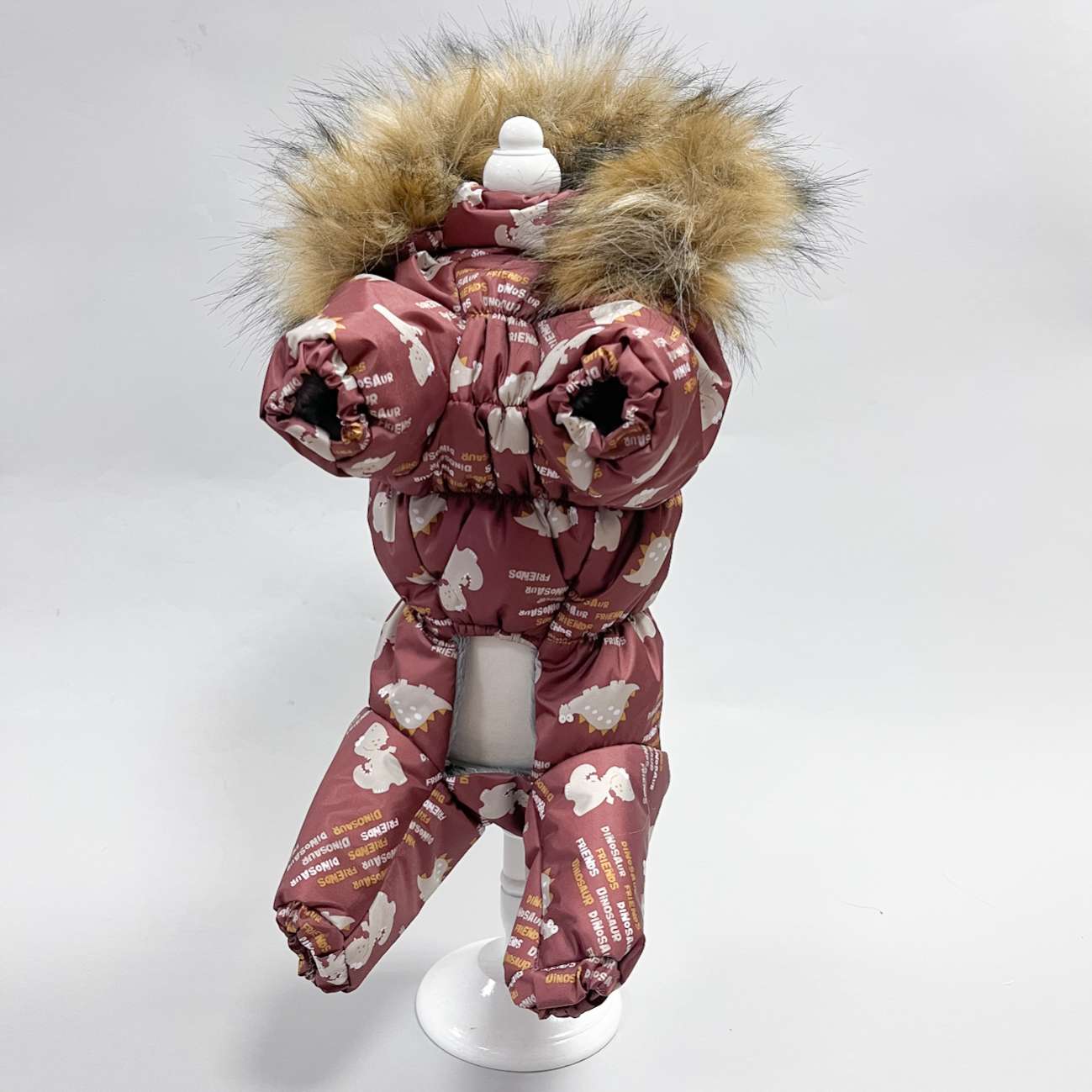 Зимний комбинезон для собак Аляска Динозаврики