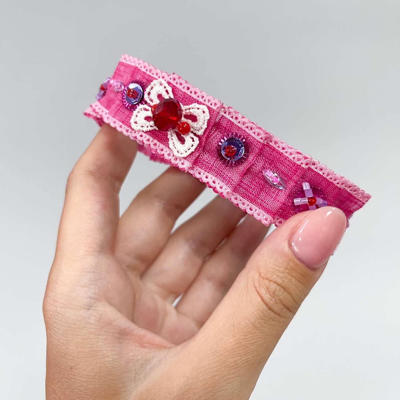 Кожаный ошейник для собак Бабочки